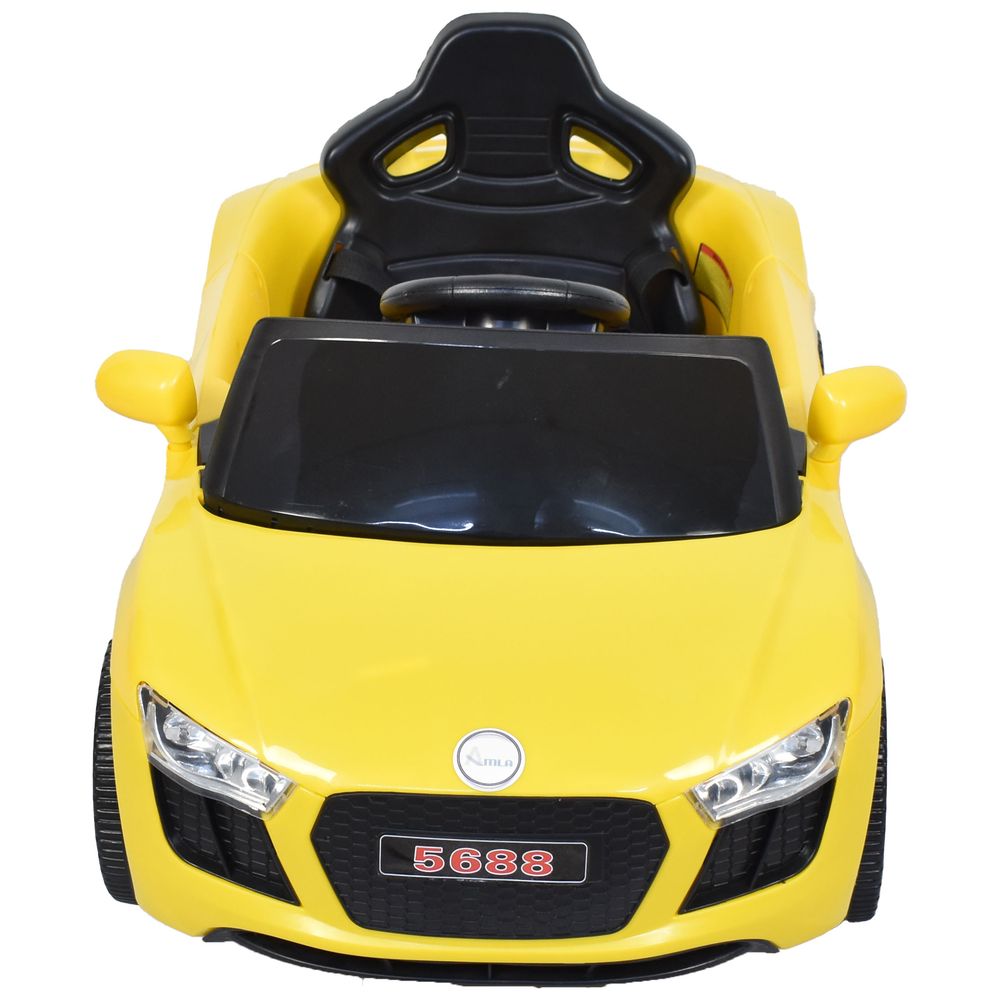 أملا - سيارة تعمل بالبطارية WMT-5688Y مع جهاز تحكم عن بعد - أصفر