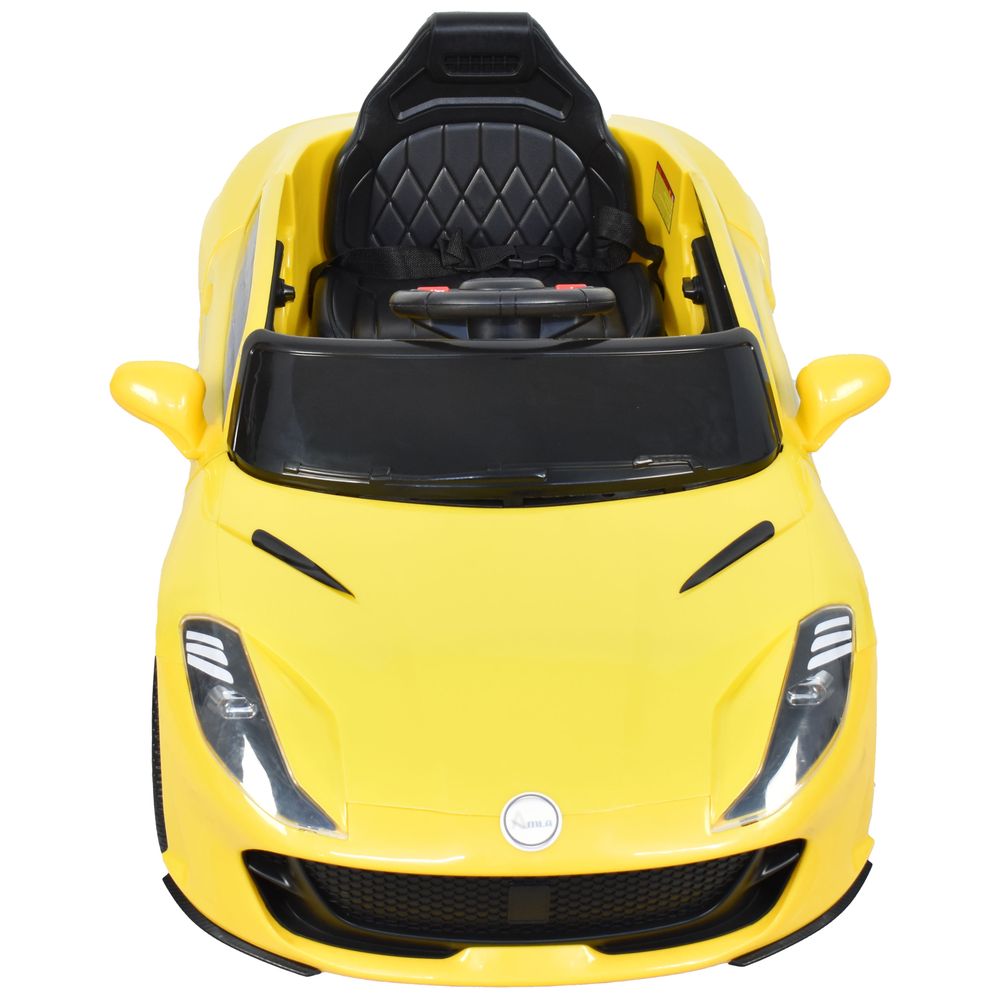 أملا - سيارة تعمل بالبطارية WMT-912CY مع جهاز تحكم عن بعد - أصفر
