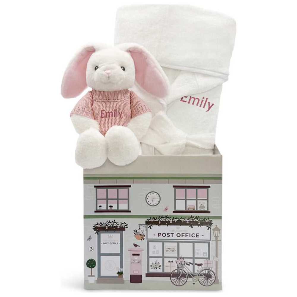 Babyblooms - Personalised Little Bunny & Bathrobe - Pink - 2 Pcs