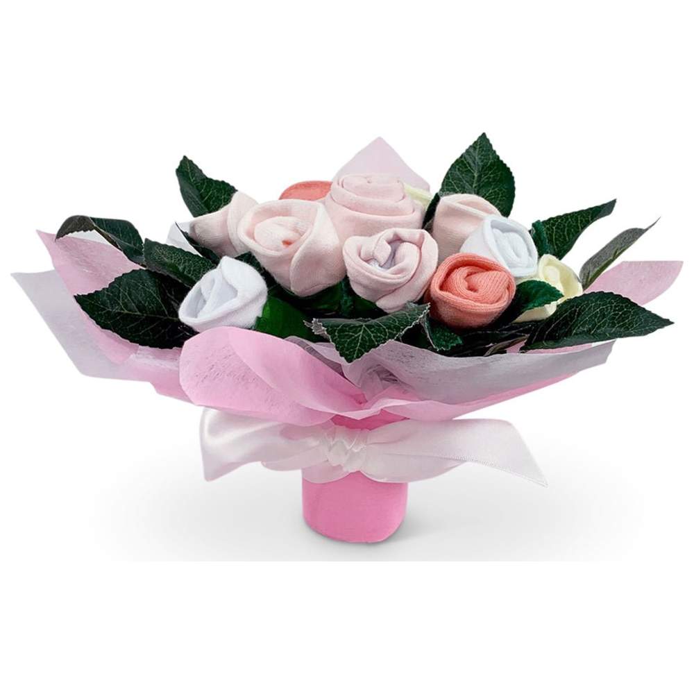 Babyblooms - 11pc-Set - Bertie's New Baby Boy Gift Basket - Pink