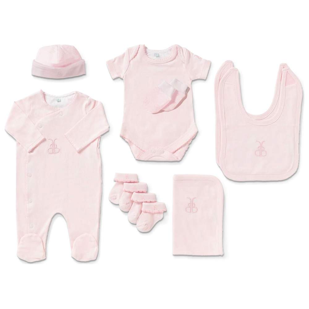 Babyblooms - 19pc-Set - New Parents & Baby Luxury Gift Basket - Pink