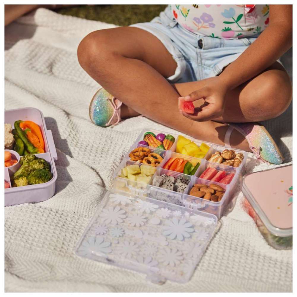 ليتل أي آ - صندوق وجبات خفيفة قابل للتخصيص - 9 أقسام - سيارات - 1100 مل