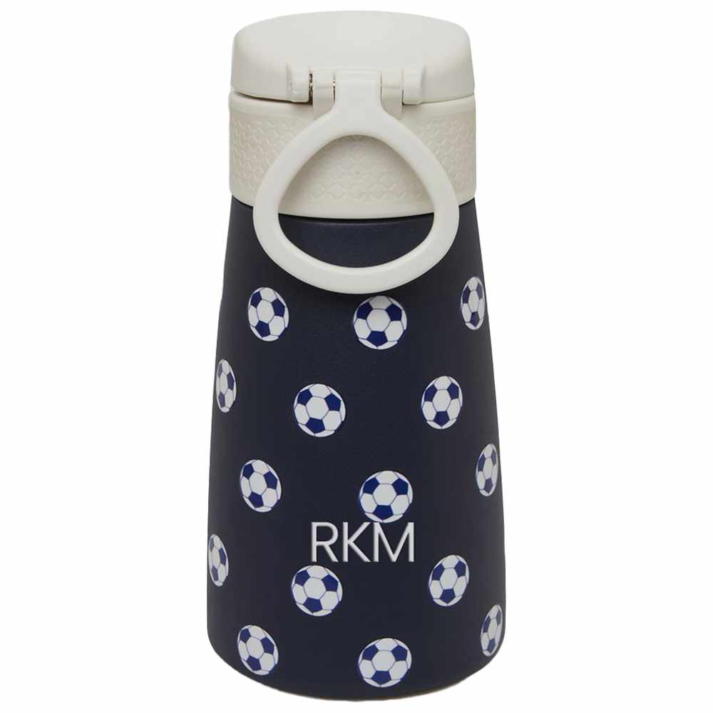 Little IA - Personalized Football Stainless Steel Water Bottle - Blue - 350 ml
