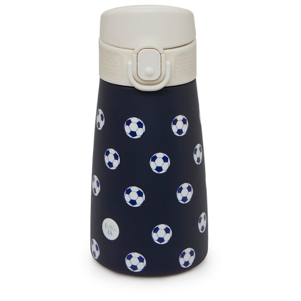 Little IA - Personalized Football Stainless Steel Water Bottle - Blue - 350 ml