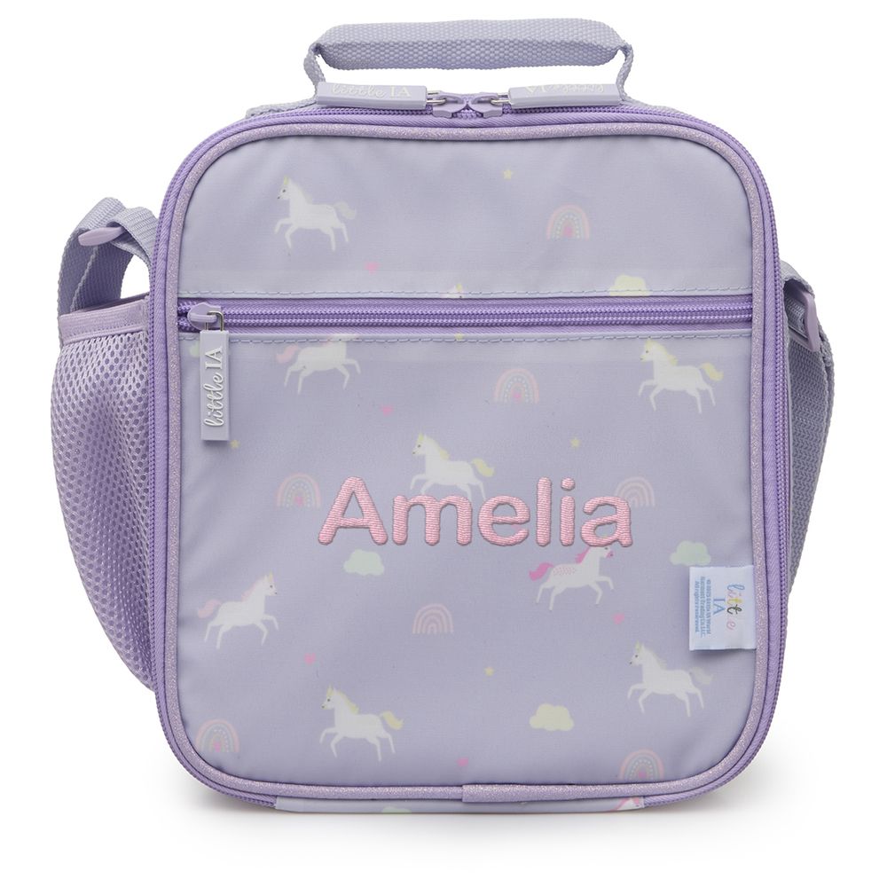 ليتل آي إيه - مجموعة وجبات ثلاثية قابلة للتخصيص - يونيكورن - بنفسجي - 4 قطع