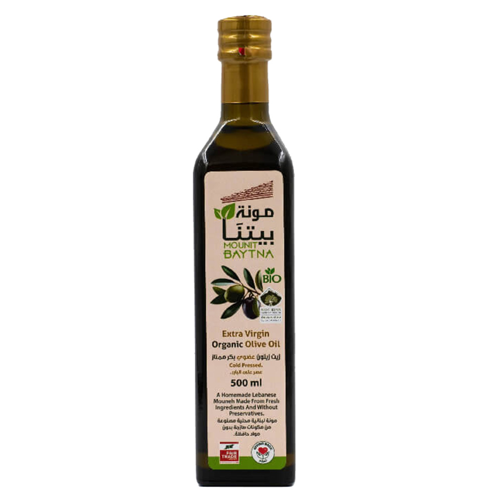 Mounit Baytna - Extra Virgin Organic Olive Oil - 500 ml