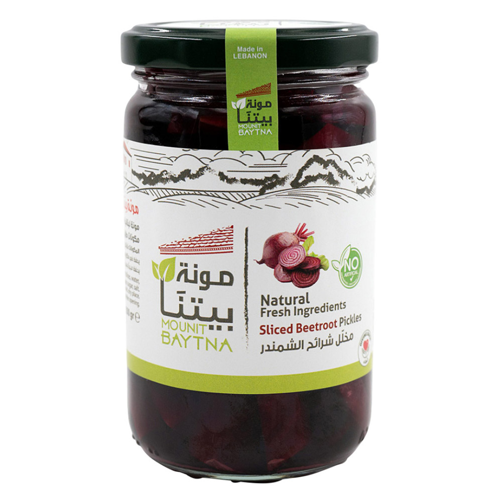مونة بيتنا - مخلل الشمندر المقطع - 350 جم