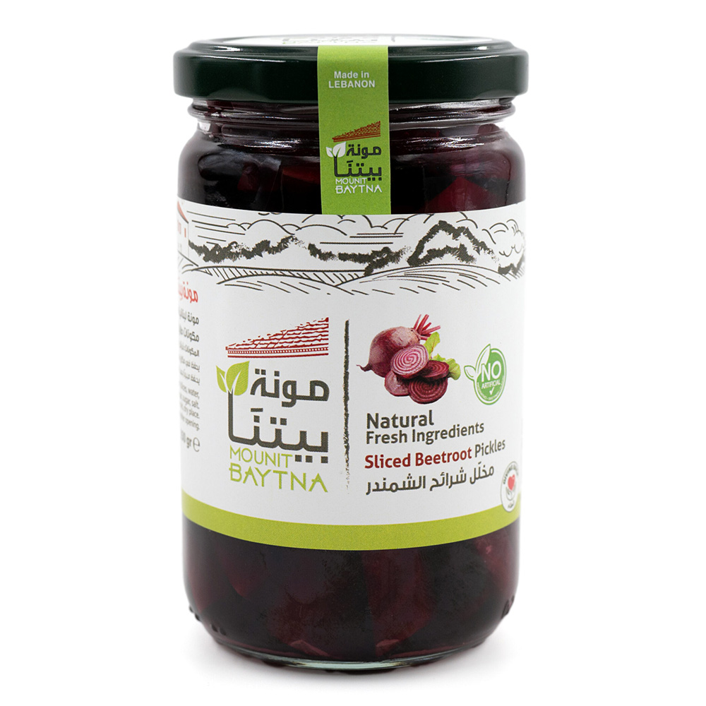 مونة بيتنا - مخلل الشمندر المقطع - 350 جم