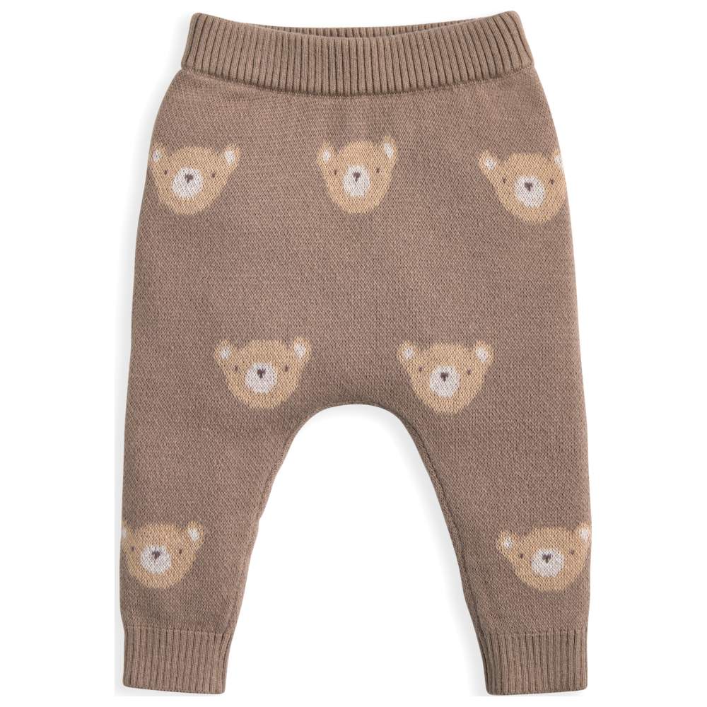 Mamas & Papas - 2pc-Set - Baby's Bear Knit Sweatshirt & Pants