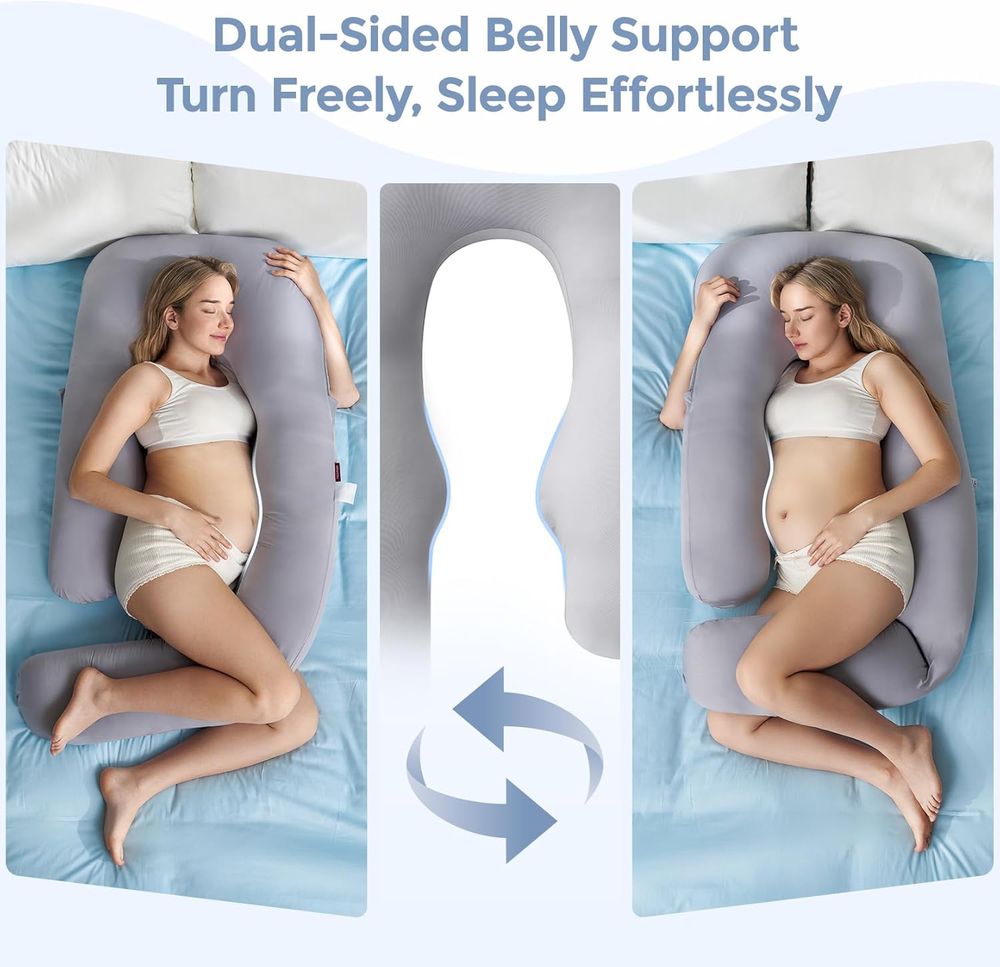 وسادة الحمل Momcozy - Dreamline U Pro - رمادي