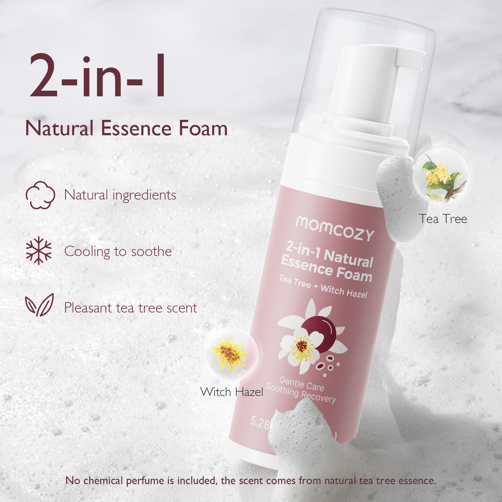 Momcozy 2 In 1 Postpartum Recovery Natural Essence Foam - 150 ml
