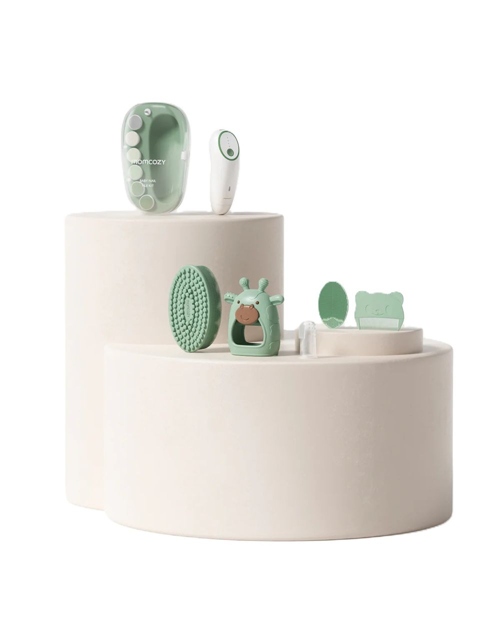 Momcozy - Glow Baby Grooming And Cleansing Kit - Green - 6 Pcs