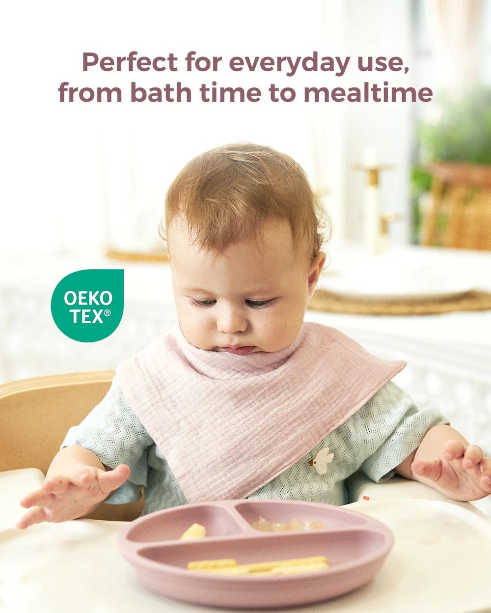 مناشف غسيل الأطفال من مومكوزي - بيج ووردي - 5 قطع