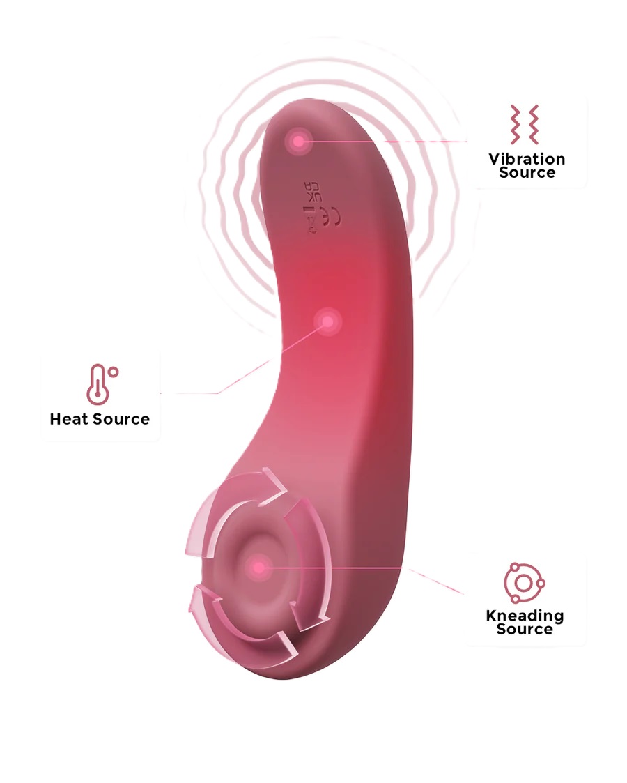 Momcozy - 3-In-1 Kneading Lactation Massager - Purple