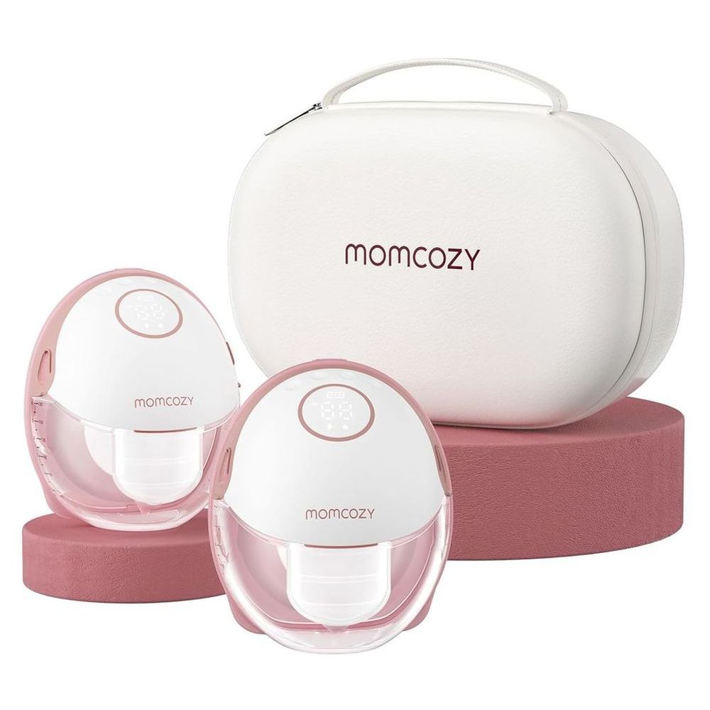 Momcozy Mobile Style Hands-Free Double Breast Pump M6 - Maroon
