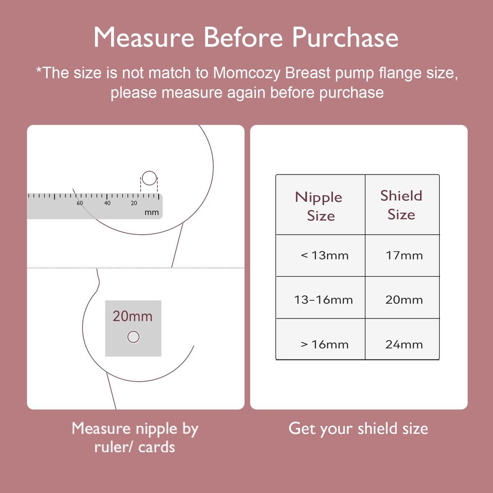 Momcozy - Contact Nipple Shields With Carry Case 24mm