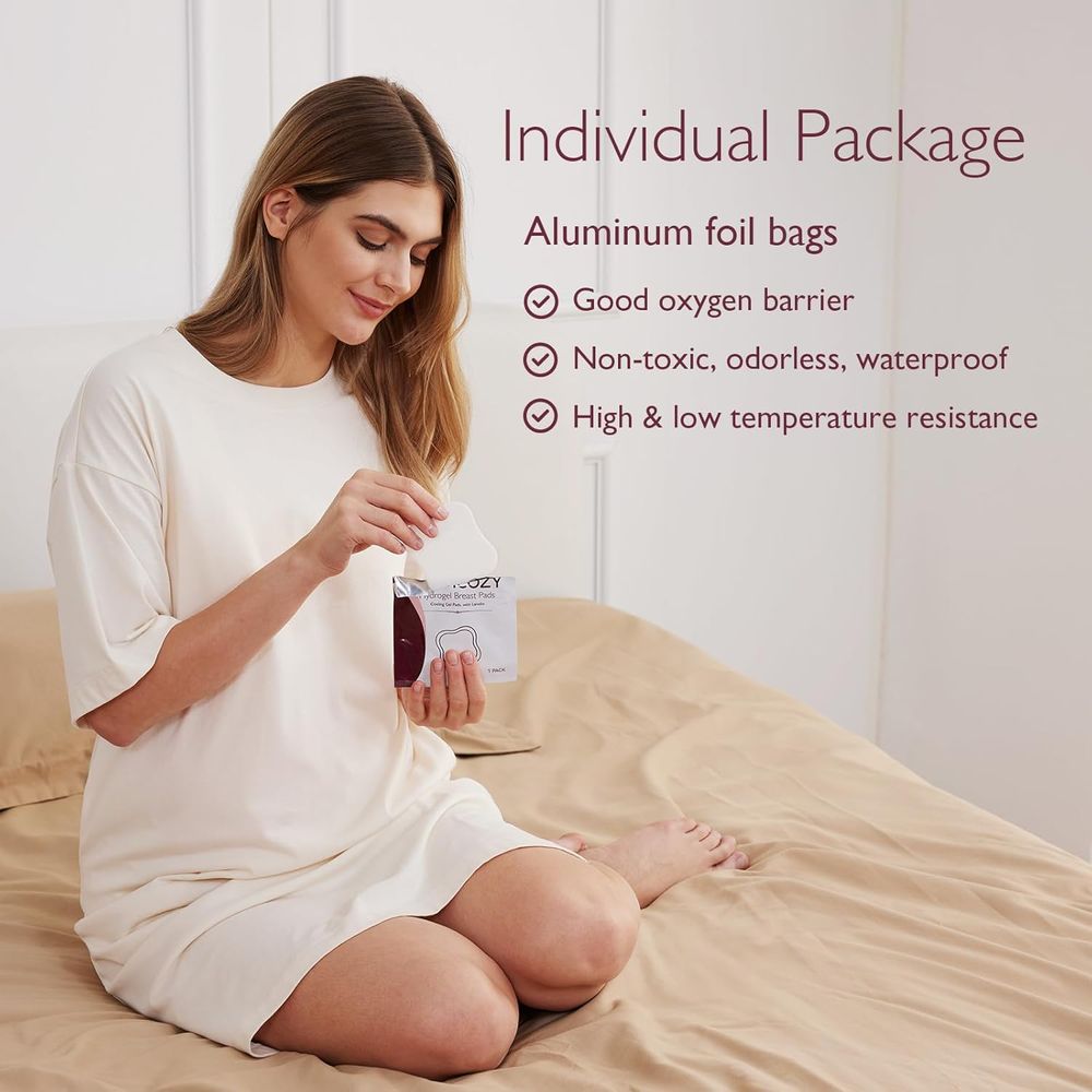 Momcozy - Hydrogel Breast Pads - White - Pack of 6