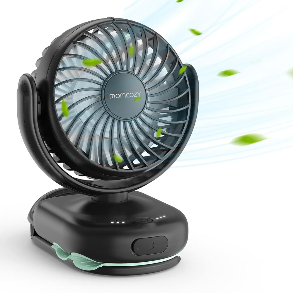 Momcozy - Portable Clip Fan - Black