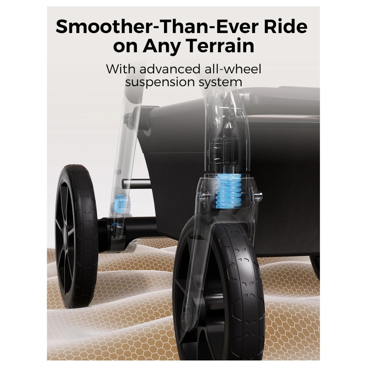 Momcozy - Convertible Changego Baby Stroller - Black