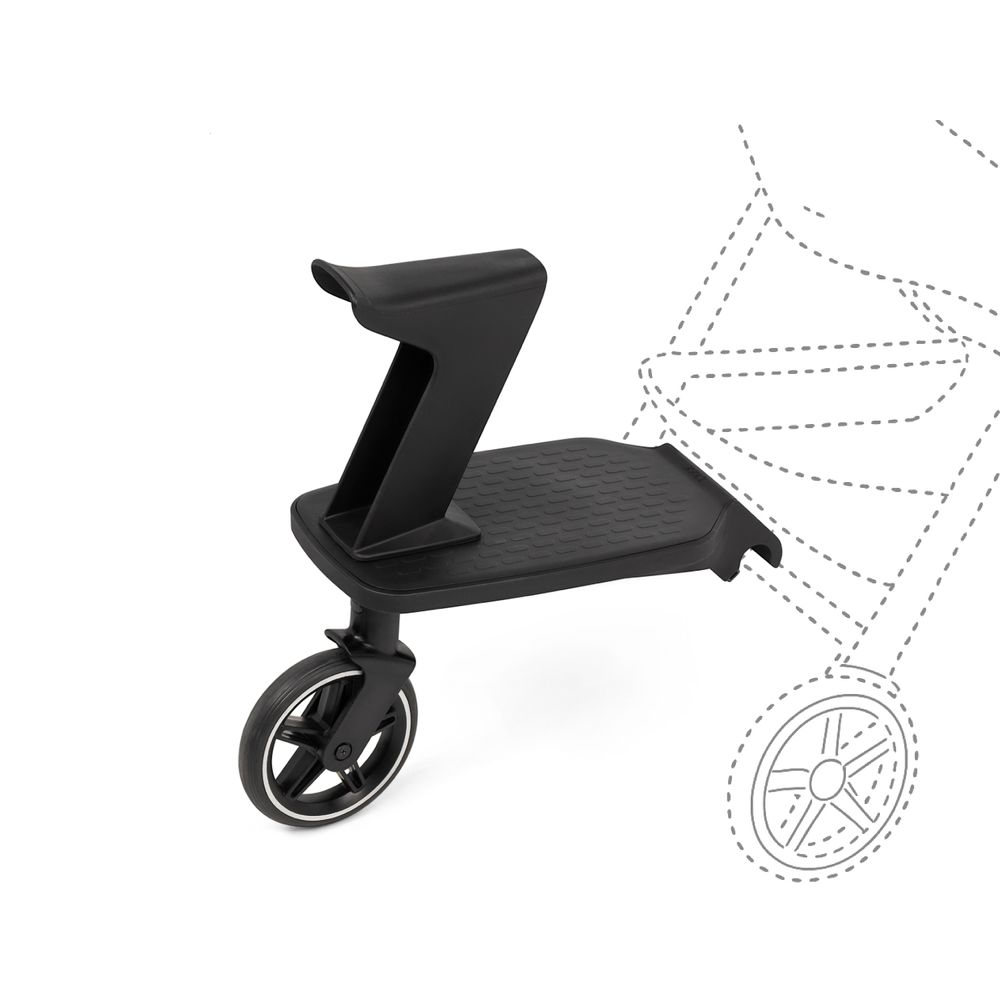 جولز - لوح قدم مع مقعد هاب 2 - أسود