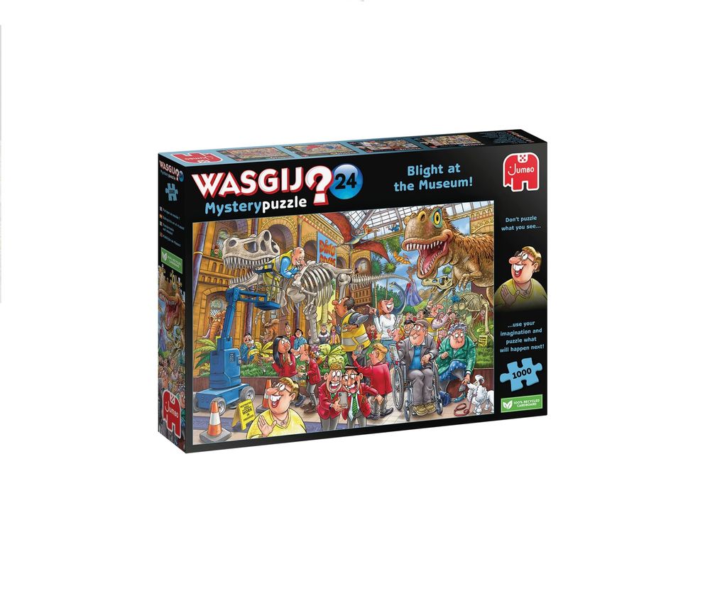 Galt Toys - Wasgij Mystery 24 Jigsaw Puzzle - Blight At The Museum - 1000 Pcs