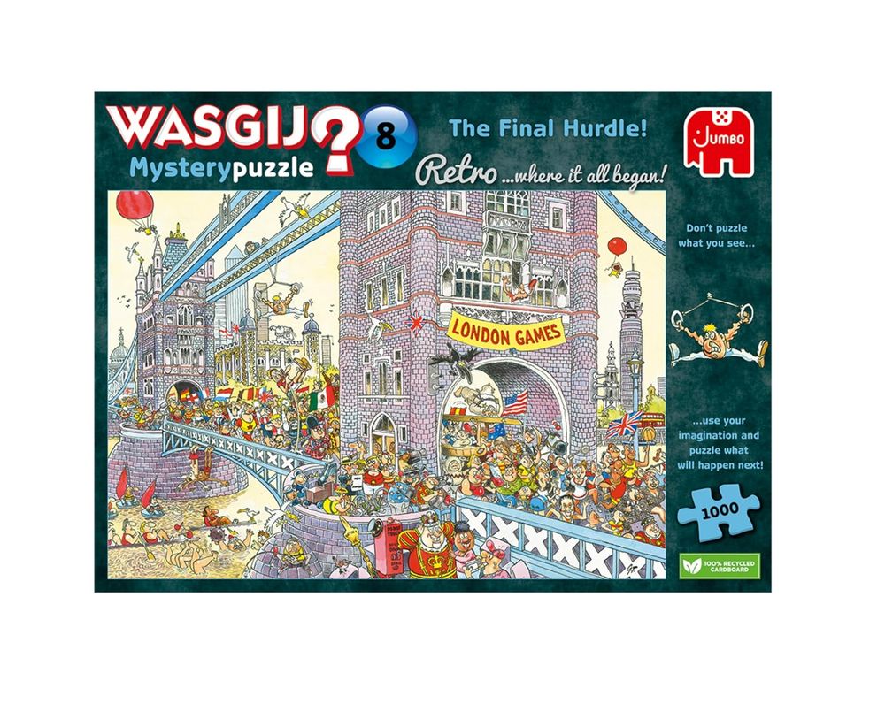 Galt Toys - Wasgij Mystery 8 Jigsaw Puzzle - The Final Hurdle - 1000 Pcs