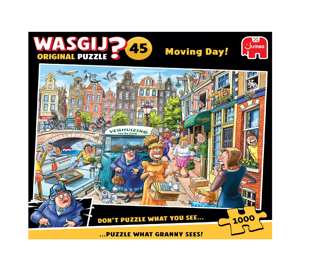 Galt Toys - Wasgij Original 45 Jigsaw Puzzle - Moving Day - 1000 Pcs