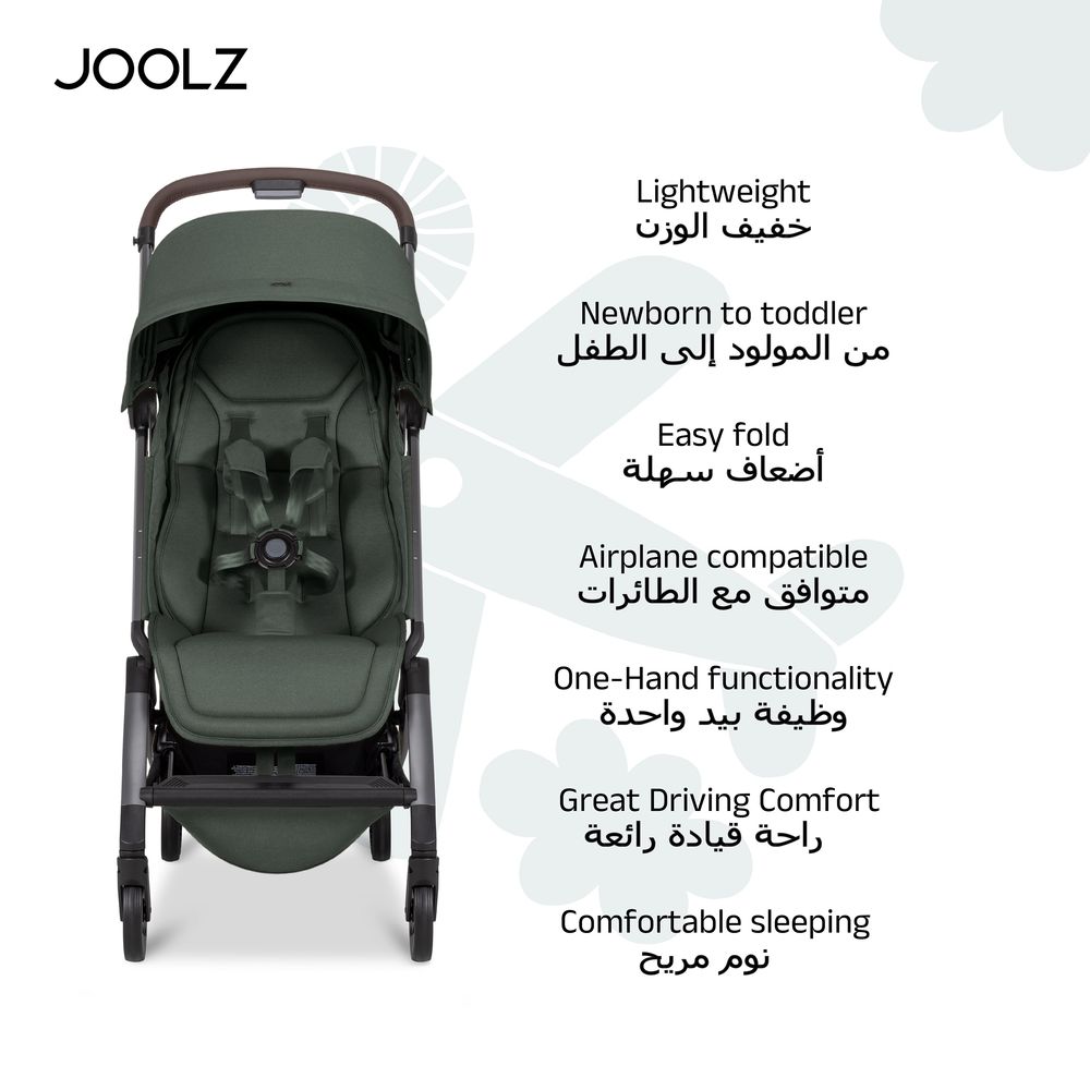 Joolz - Aer2 Compact & Lightweight Baby Stroller - Forest Green