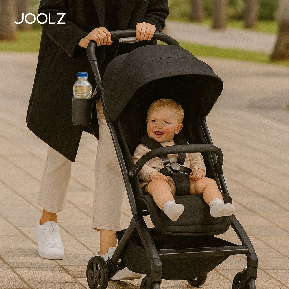 Joolz - Lightweight Aer2 Baby Stroller With Bumper Bar & Cup Holder - Space Black