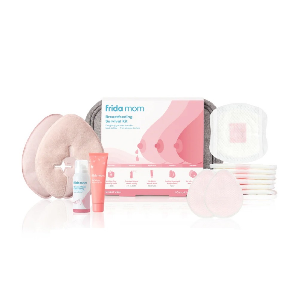 فريدا موم - مجموعة أدوات الرضاعة الطبيعية الأساسية- مجموعة هدايا للأمهات الجدد من 13 قطعة