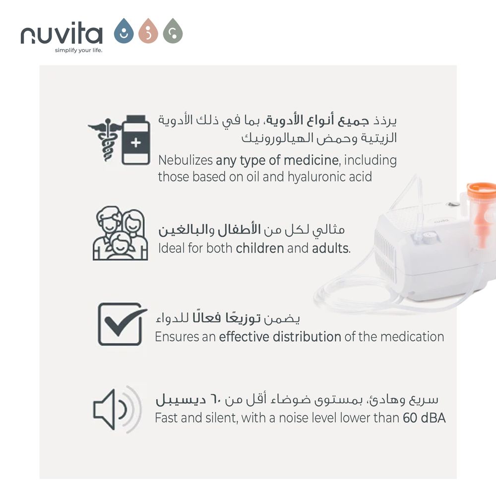 Nuvita - Piston Aerosol Device - White