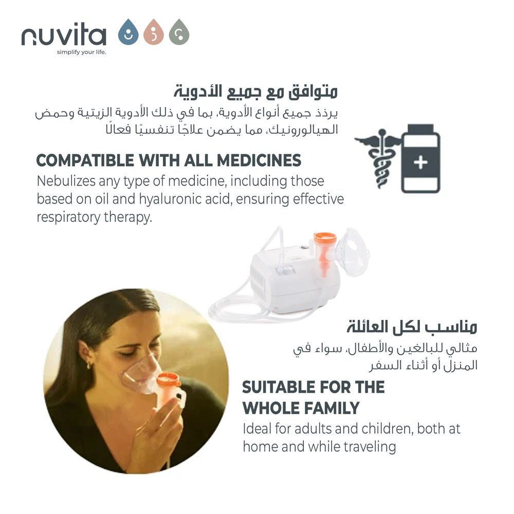 Nuvita - Piston Aerosol Device - White