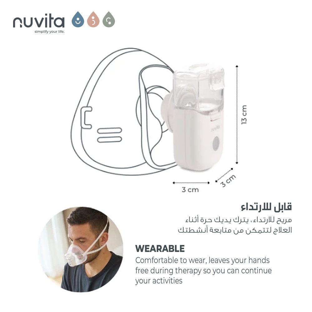 Nuvita - Wearable Mesh Aerosol - Clear