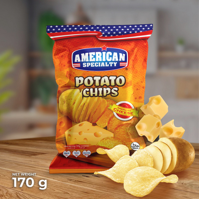 American Specialty - Potato Chips - American Cheese - 170 gm