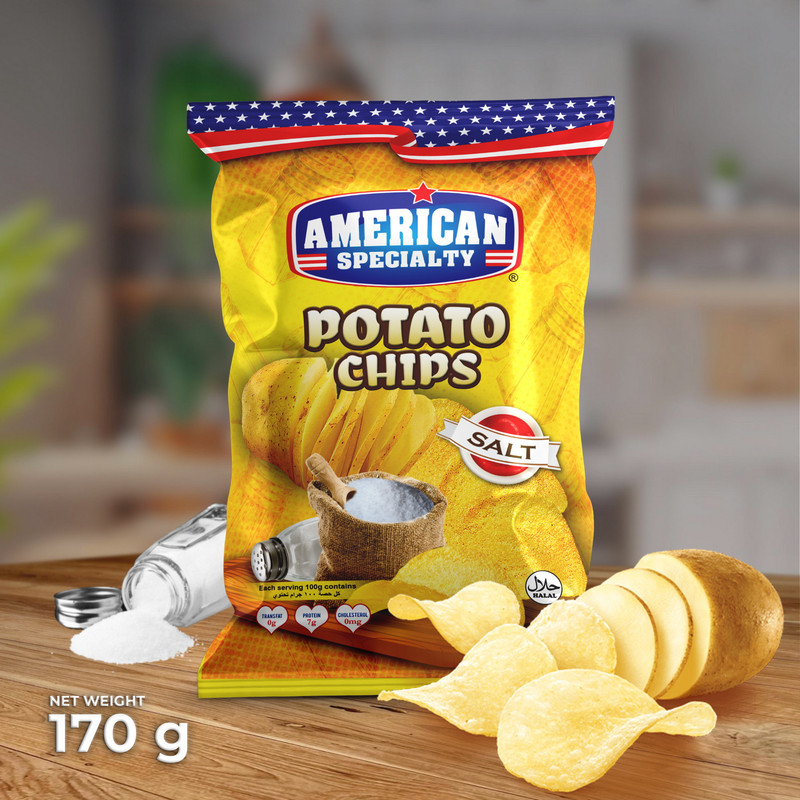 American Specialty - Potato Chips - Salt - 170 gm