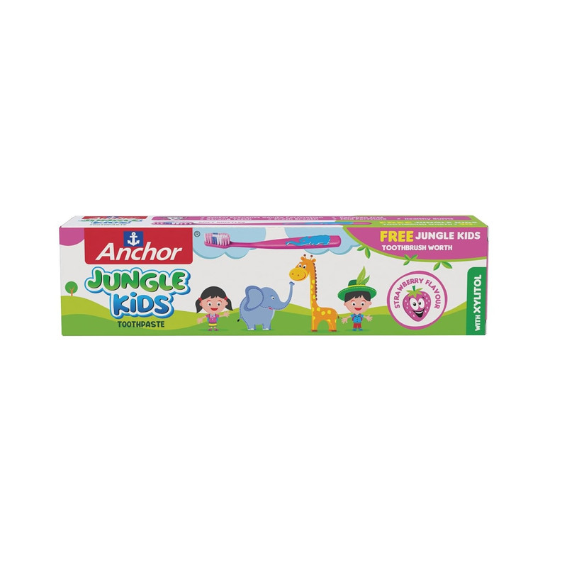 Anchor - Jungle Kids Toothpaste Strawberry Flavor - 50gm