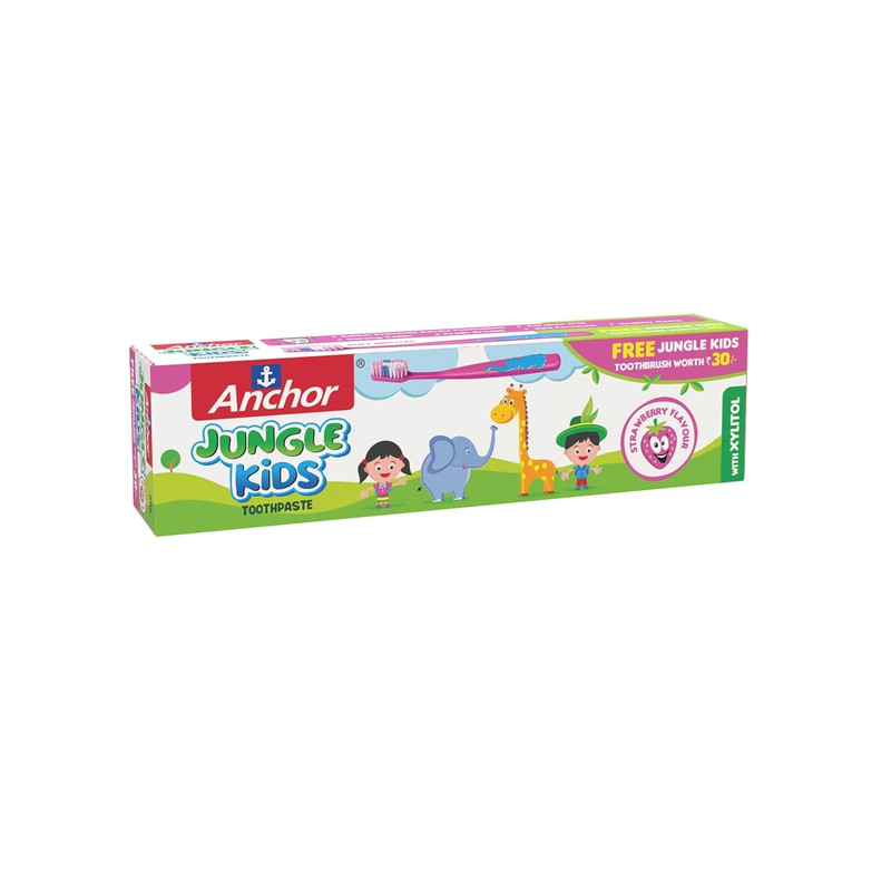 Anchor - Jungle Kids Toothpaste Strawberry Flavor - 50gm