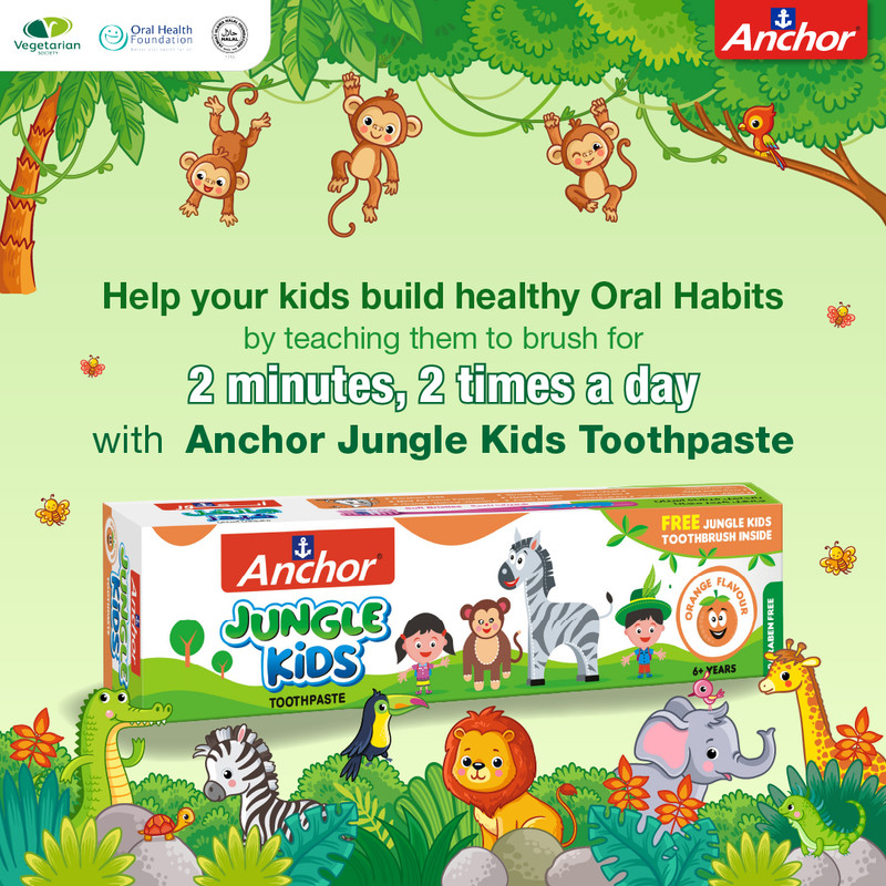 Anchor - Jungle Kids Toothpaste Orange Flavor - 50gm