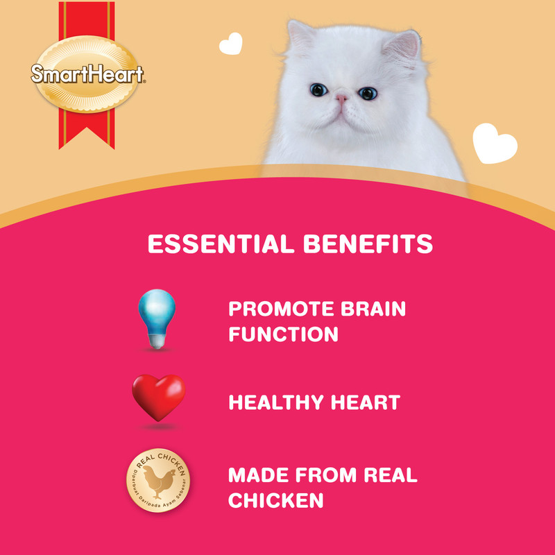 سمارت هارت - طعام رطب للقطط البالغة بالدجاج والأرز والجزر - 85غ