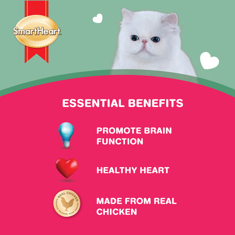 سمارت هارت - طعام رطب للقطط البالغة بالدجاج والأرز والتونة - 85غ