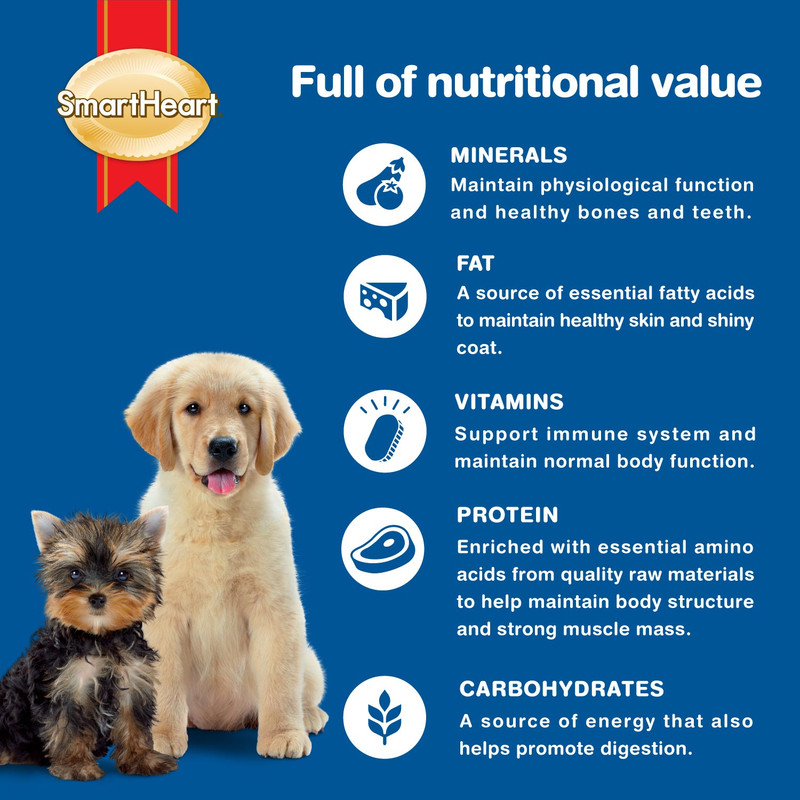 سمارت هارت - طعام معلب للجراء بالدجاج مع البيض والجزر - 400غ