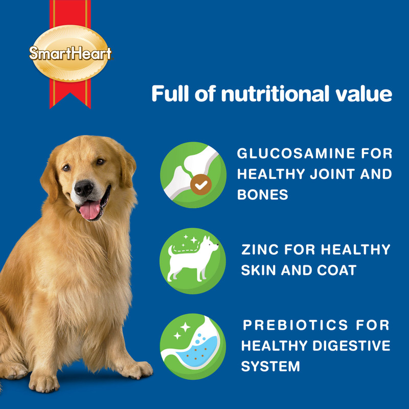 سمارت هارت - أعواد طعام الكلاب بالدجاج والخضار - 4 أعواد