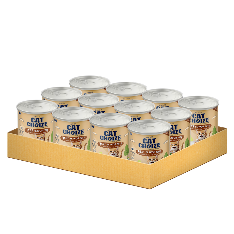 Cat Choize - Adult Cat Food Beef Flavor Pate - Pack of 12 - 400 gm