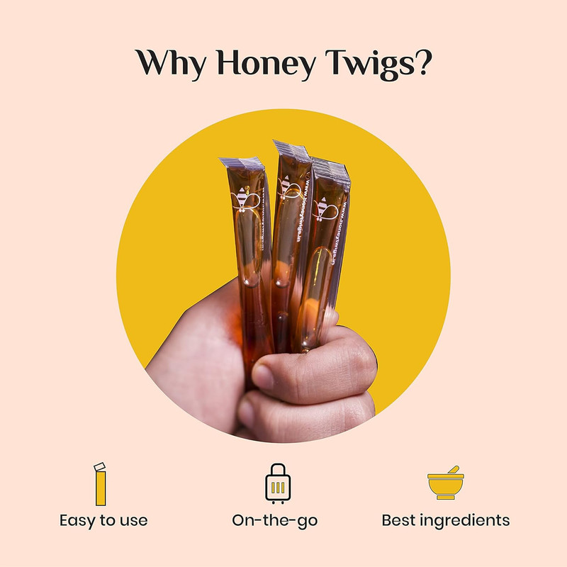 Honey Twigs - Turmeric Infused Honey 8g Pack Of 30