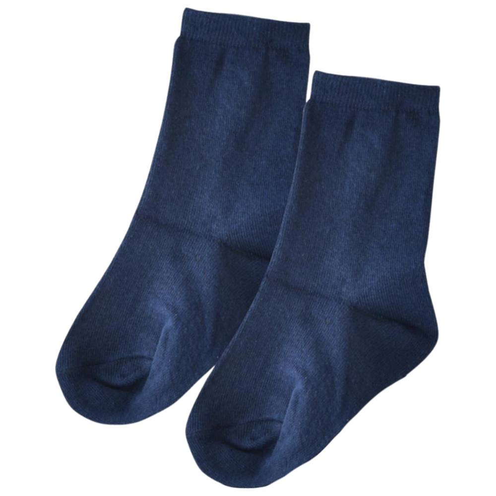 Genius - Boy's Crew Socks - Navy Blue - Pack of 3