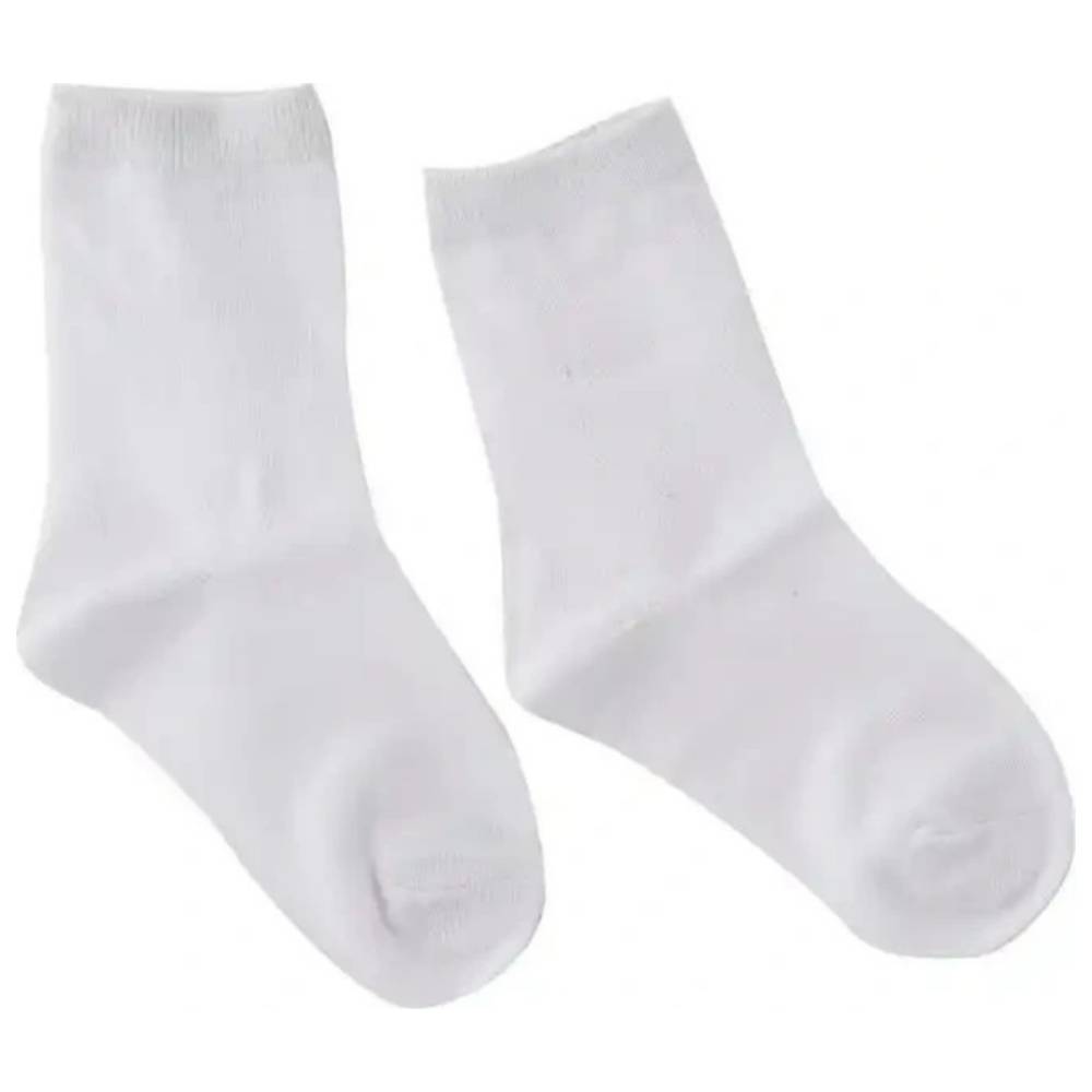 Genius - Boy's Plain Socks - White - Pack of 3