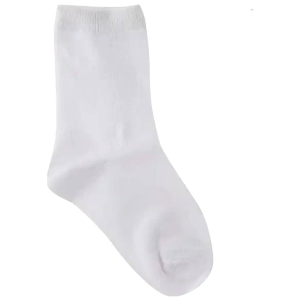 Genius - Boy's Plain Socks - White - Pack of 3