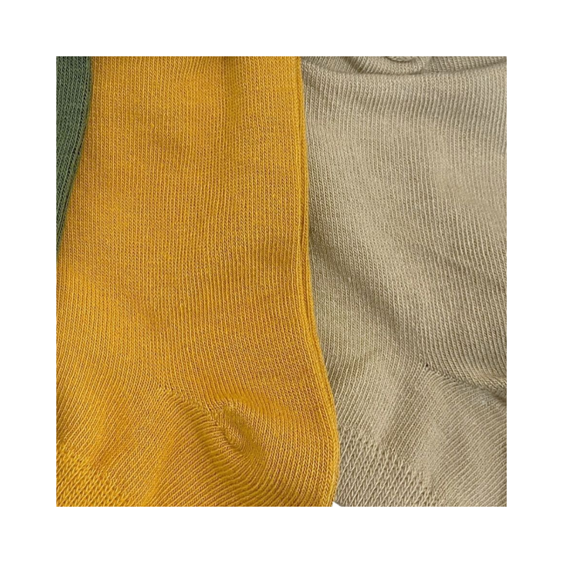 Genius - 3pc-Set - Boy's Plain Low Cut Socks - Multicolor