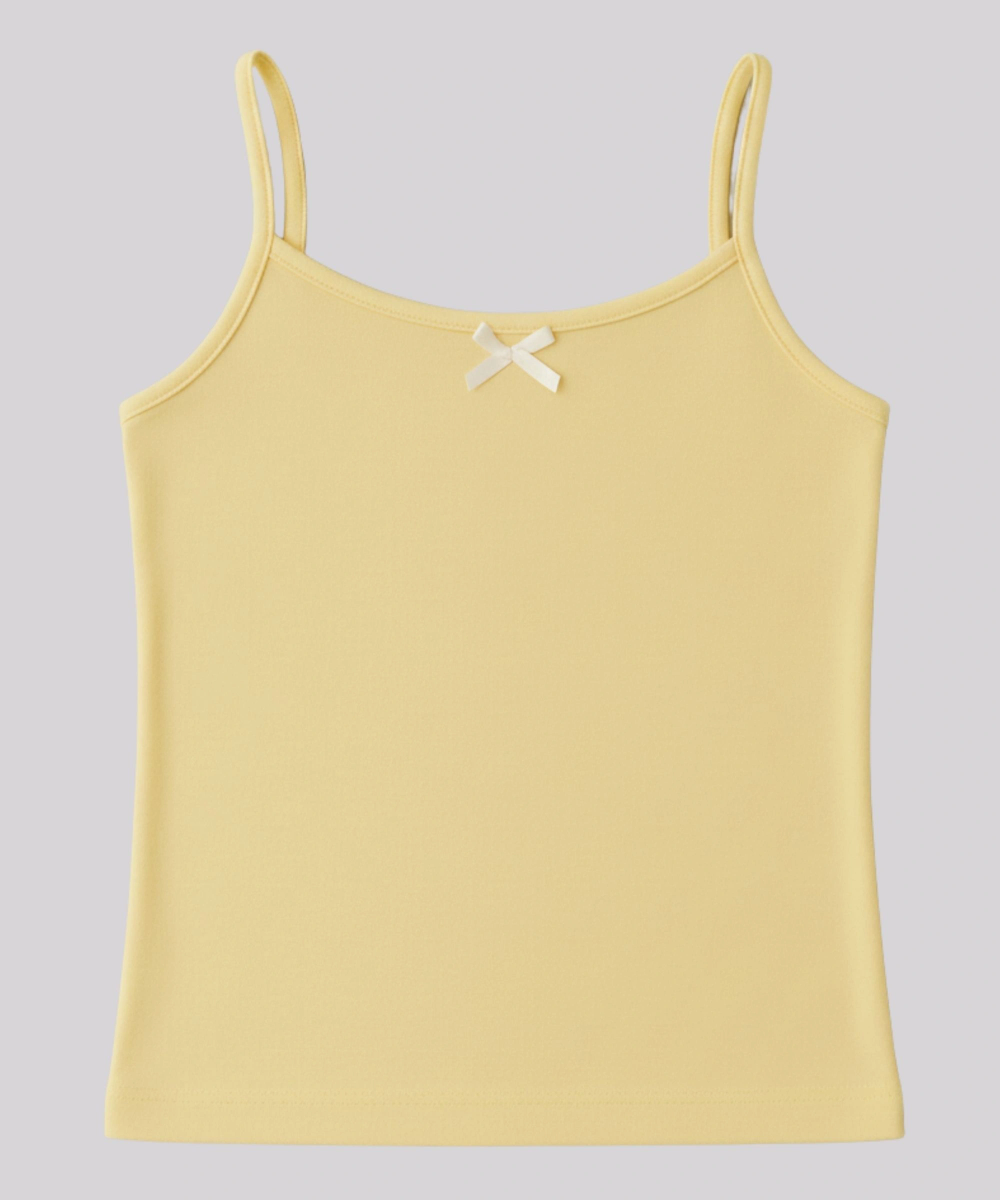 جينيوس - طقم من 3 قطع - صدرية قطنية ناعمة بحمالات للبنات - متعددة الألوان