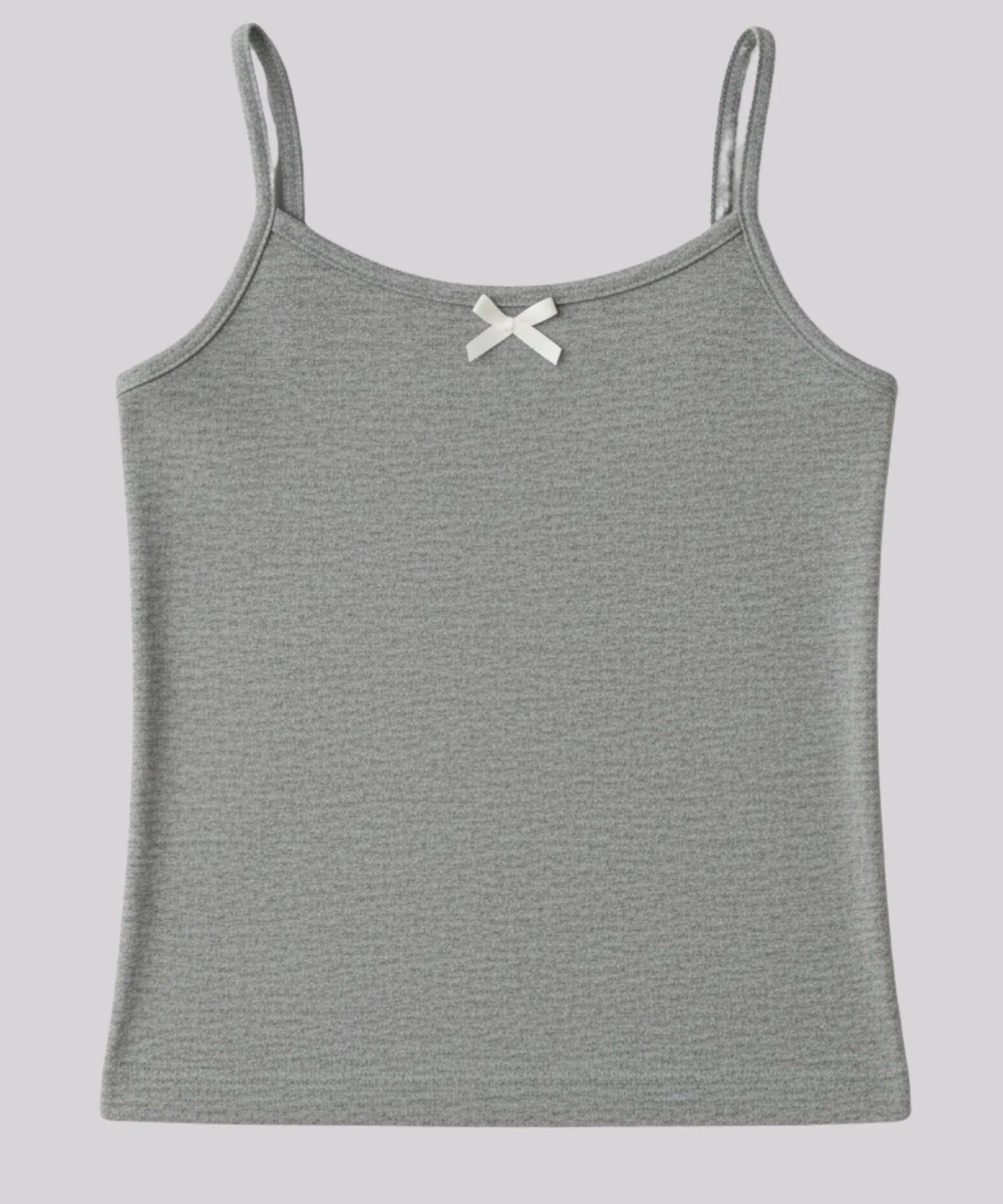 جينيوس - طقم من 3 قطع - قميص داخلي بحمالات رفيعة للبنات - متعدد الألوان